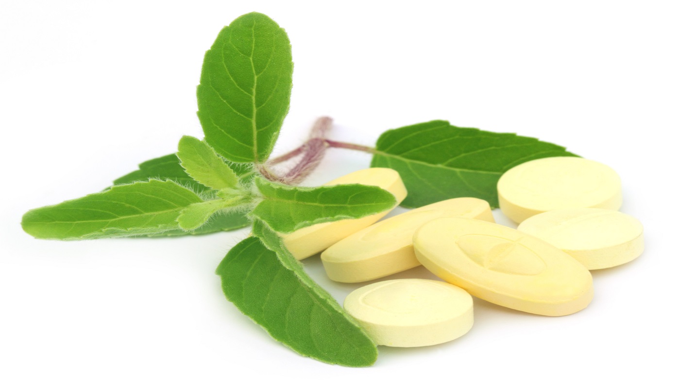 Holy Basil for Diabetes, Anxiety and Stress? -- Holy basil leaf and pills